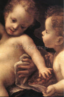 CORREGGIO VIRGIN AND CHILD WITH AN ANGEL DETAIL 1 ARTIST PAINTING REPRODUCTION
