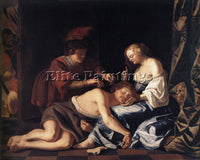 DENMARK COUWENBERGH CHRISTIAEN VAN THE CAPTURE OF SAMSON ARTIST PAINTING CANVAS