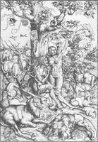 LUCAS CRANACH THE ELDER ADAM AND EVE 1509 ARTIST PAINTING REPRODUCTION HANDMADE