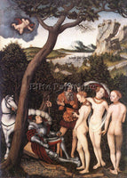 LUCAS CRANACH THE ELDER THE JUDGMENT OF PARIS 1528 ARTIST PAINTING REPRODUCTION