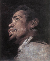 GASPARD DE CRAYER  HEAD STUDY OF A YOUNG MOOR ARTIST PAINTING REPRODUCTION OIL