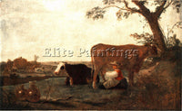 AELBERT CUYP THE DAIRY MAID ARTIST PAINTING REPRODUCTION HANDMADE OIL CANVAS ART