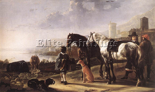 AELBERT CUYP THE NEGRO PAGE ARTIST PAINTING REPRODUCTION HANDMADE OIL CANVAS ART