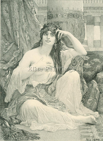ALEXANDRE CABANEL  THE SULAMITE ENGRAVING ARTIST PAINTING REPRODUCTION HANDMADE