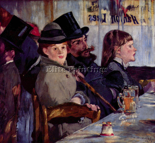 MANET CABARET IN REICHSHOFFEN ARTIST PAINTING REPRODUCTION HANDMADE CANVAS REPRO