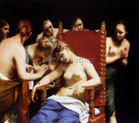 ITALIAN CAGNACCI GUIDO THE DEATH OF CLEOPATRA ARTIST PAINTING REPRODUCTION OIL