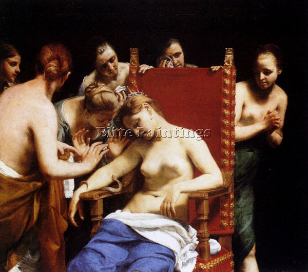 ITALIAN CAGNACCI GUIDO THE DEATH OF CLEOPATRA ARTIST PAINTING REPRODUCTION OIL
