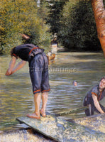 GUSTAVE CAILLEBOTTE BATHERS ARTIST PAINTING REPRODUCTION HANDMADE OIL CANVAS ART