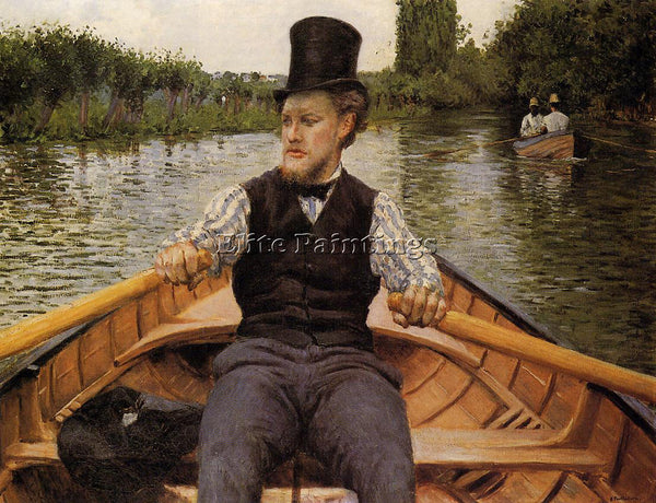 GUSTAVE CAILLEBOTTE BOATING PARTY ARTIST PAINTING REPRODUCTION HANDMADE OIL DECO