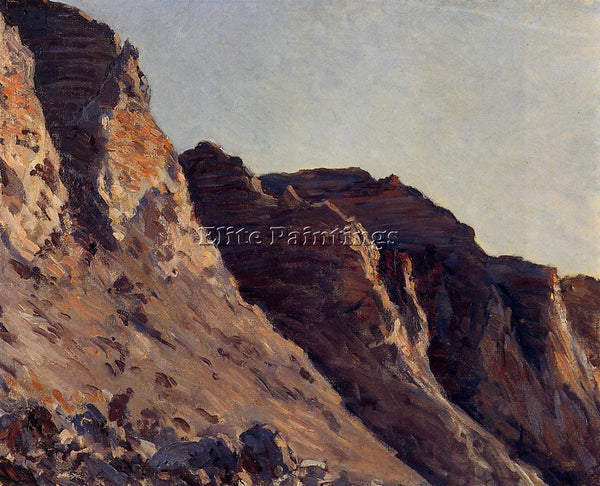 GUSTAVE CAILLEBOTTE CLIFF AT VILLERS SUR MER ARTIST PAINTING HANDMADE OIL CANVAS
