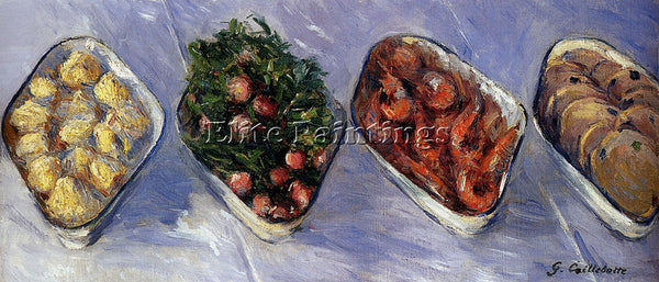 GUSTAVE CAILLEBOTTE HORS D OEUVRE ARTIST PAINTING REPRODUCTION HANDMADE OIL DECO