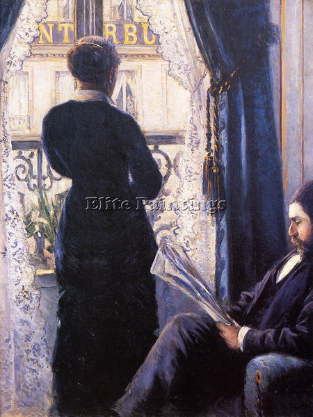 GUSTAVE CAILLEBOTTE INTERIOR ARTIST PAINTING REPRODUCTION HANDMADE CANVAS REPRO