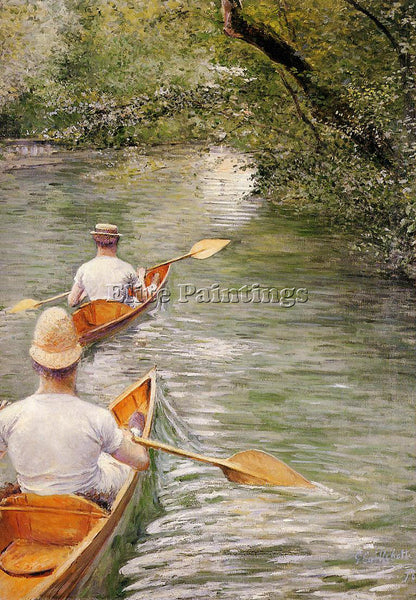 GUSTAVE CAILLEBOTTE PERISSOIRES AKA THE CANOES ARTIST PAINTING REPRODUCTION OIL