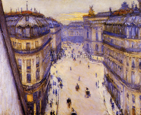 GUSTAVE CAILLEBOTTE RUE HALEVY SEEN FROM THE SIXTH FLOOR ARTIST PAINTING CANVAS