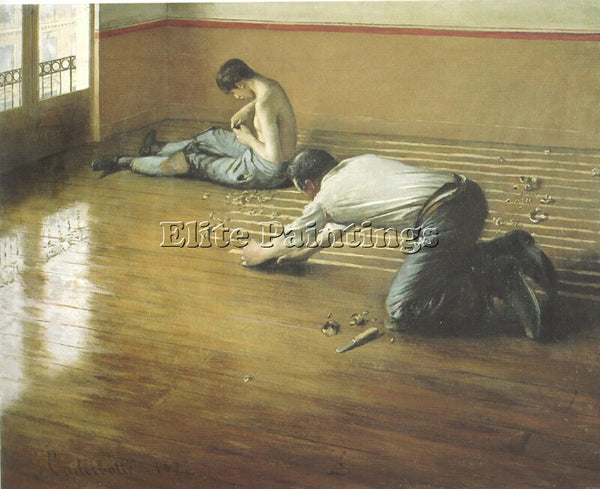 GUSTAVE CAILLEBOTTE THE FLOOR SCRAPERS2 ARTIST PAINTING REPRODUCTION HANDMADE