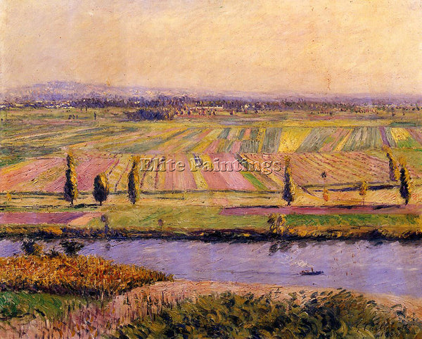 GUSTAVE CAILLEBOTTE THE GENNEVILLIERS PLAIN SEEN FROM SLOPES ARGENTEUIL PAINTING