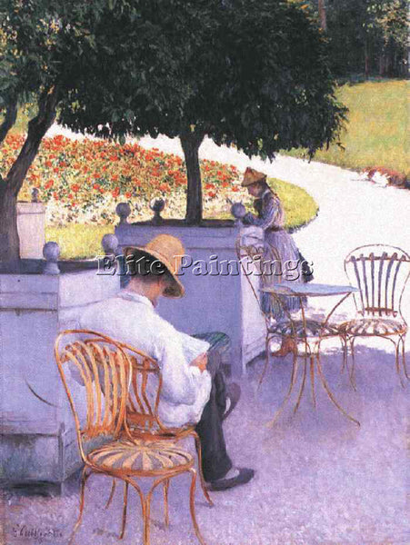 GUSTAVE CAILLEBOTTE THE ORANGE TREES ARTIST PAINTING REPRODUCTION HANDMADE OIL