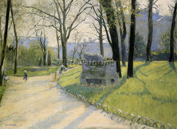 GUSTAVE CAILLEBOTTE THE PARC MONCEAU ARTIST PAINTING REPRODUCTION HANDMADE OIL