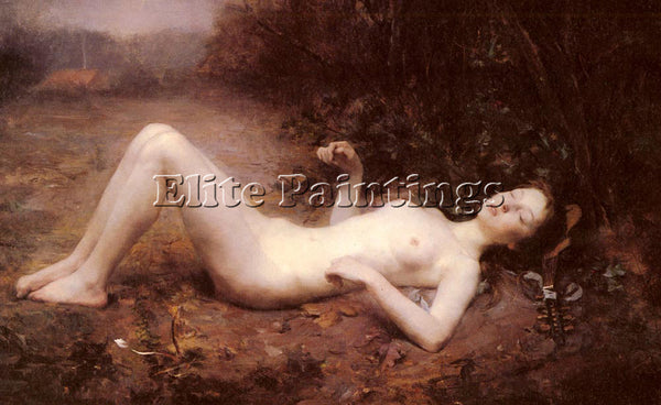 AMERICAN CALLOT GEORGES A NUDE WITH A MANDOLINE ARTIST PAINTING REPRODUCTION OIL - Oil Paintings Gallery Repro