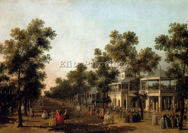 CANALETTO CANAL VIEW GRAND WALK VAUXHALL GARDENS WITH ORCHESTRA PAVILION ARTIST