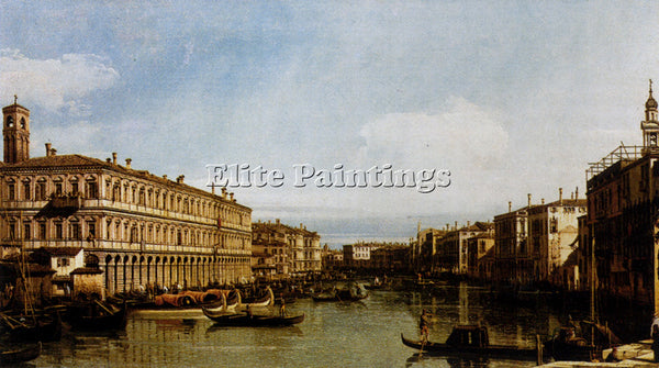 CANALETTO  GRAND CANAL ARTIST PAINTING REPRODUCTION HANDMADE CANVAS REPRO WALL
