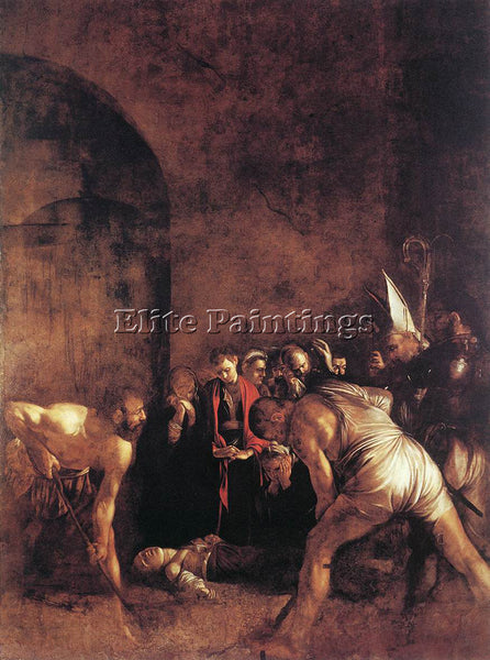 CARAVAGGIO BURIAL OF ST LUCY ARTIST PAINTING REPRODUCTION HANDMADE CANVAS REPRO