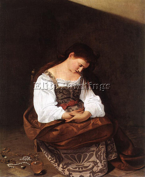 CARAVAGGIO MAGDALENE ARTIST PAINTING REPRODUCTION HANDMADE OIL CANVAS REPRO WALL