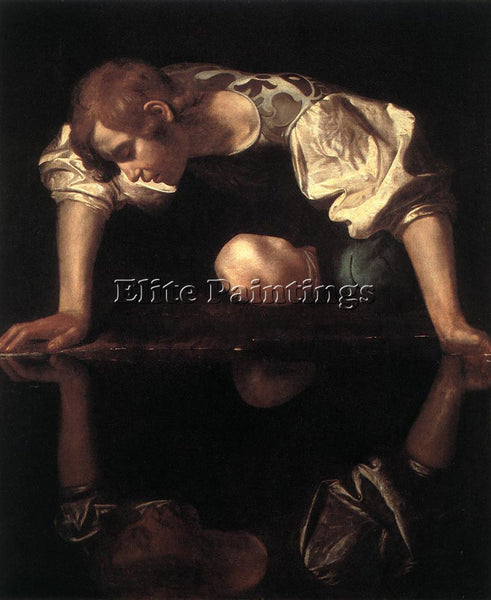 CARAVAGGIO NARCISSUS 3 ARTIST PAINTING REPRODUCTION HANDMADE CANVAS REPRO WALL