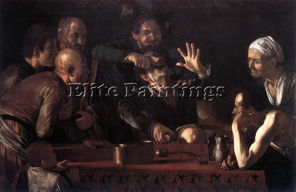 CARAVAGGIO THE TOOTH DRAWER ARTIST PAINTING REPRODUCTION HANDMADE OIL CANVAS ART