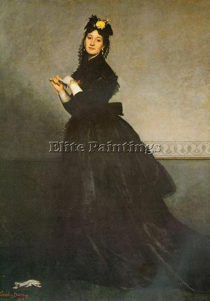 CAROLUS DURAN LADY WITH A GLOVE ARTIST PAINTING REPRODUCTION HANDMADE OIL CANVAS