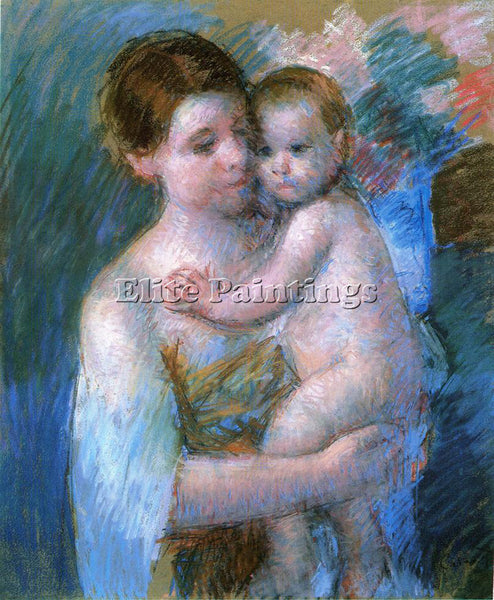 MARY CASSATT MOTHER HOLDING HER BABY ARTIST PAINTING REPRODUCTION HANDMADE OIL