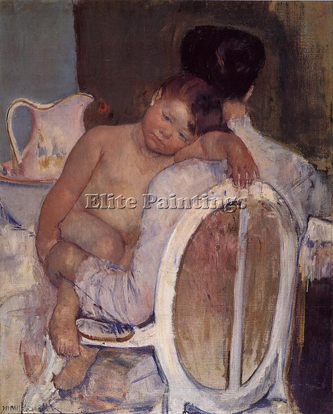 MARY CASSATT MOTHER HOLDING A CHILD IN HER ARMS ARTIST PAINTING REPRODUCTION OIL