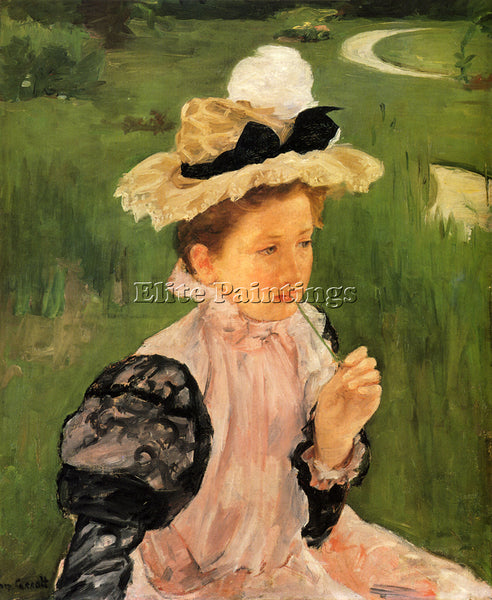 MARY CASSATT PORTRAIT OF A YOUNG GIRL ARTIST PAINTING REPRODUCTION HANDMADE OIL