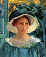 MARY CASSATT YOUNG WOMAN IN GREEN OUTDOORS IN THE SUN ARTIST PAINTING HANDMADE
