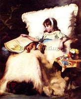 BRITISH CHARLES BURTON BARBER THE TWO INVALIDS CR ARTIST PAINTING REPRODUCTION