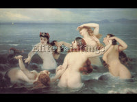 FRENCH CHARLES EDOUARD BOUTIBONNE MERMAIDS FROLICKING IN THE SEA ARTIST PAINTING