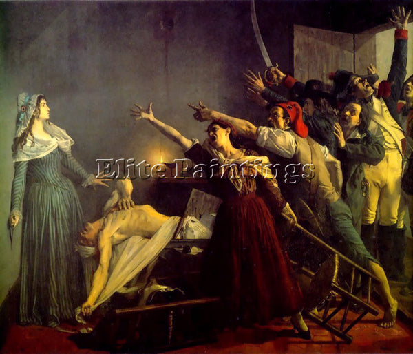 BELGIAN CHARLOTTE CORDAY THE ASSASSINATION OF MARAT ARTIST PAINTING REPRODUCTION