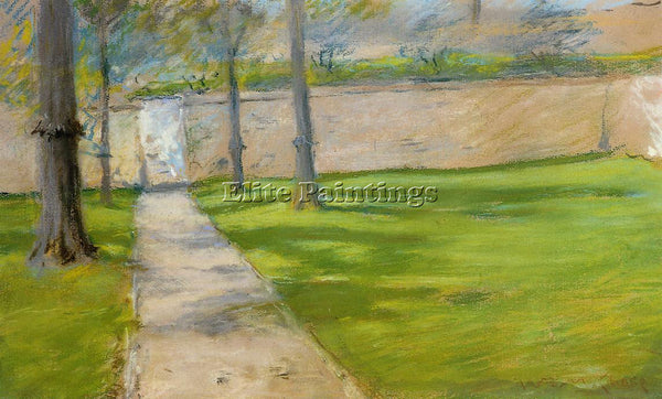 WILLIAM MERRITT CHASE A BIT OF SUNLIGHT AKA THE GARDEN WASS ARTIST PAINTING OIL