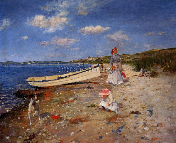 WILLIAM MERRITT CHASE A SUNNY DAY AT SHINNECOCK BAY ARTIST PAINTING REPRODUCTION
