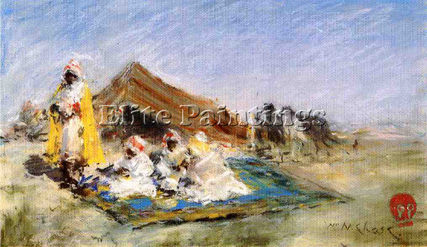 WILLIAM MERRITT CHASE ARAB ENCAMPMENT ARTIST PAINTING REPRODUCTION HANDMADE OIL