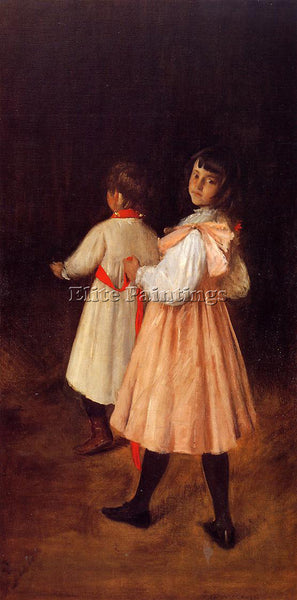 WILLIAM MERRITT CHASE AT PLAY ARTIST PAINTING REPRODUCTION HANDMADE CANVAS REPRO