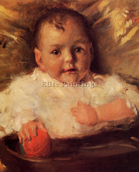 WILLIAM MERRITT CHASE BOBBIE A PORTRAIT SKETCH ARTIST PAINTING REPRODUCTION OIL