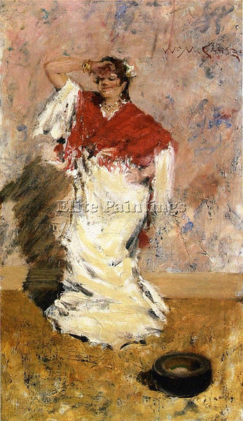 WILLIAM MERRITT CHASE DANCING GIRL ARTIST PAINTING REPRODUCTION HANDMADE OIL ART