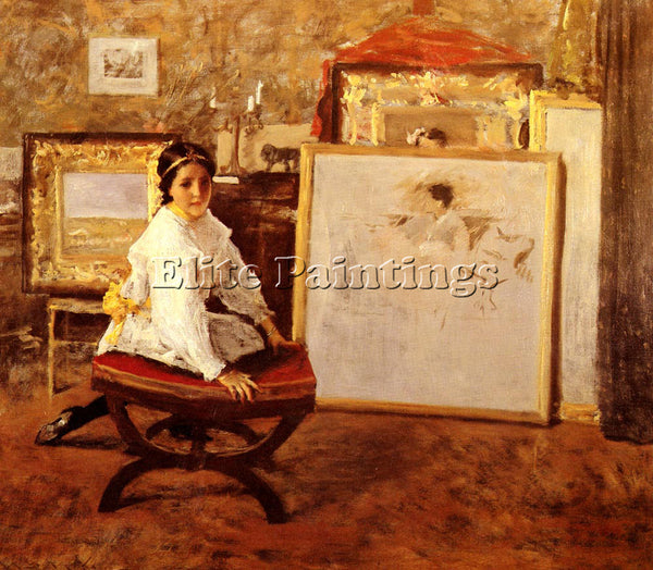 WILLIAM MERRITT CHASE DID YOU SPEAK TO ME ARTIST PAINTING REPRODUCTION HANDMADE