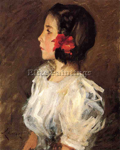 WILLIAM MERRITT CHASE DOROTHY ARTIST PAINTING REPRODUCTION HANDMADE CANVAS REPRO