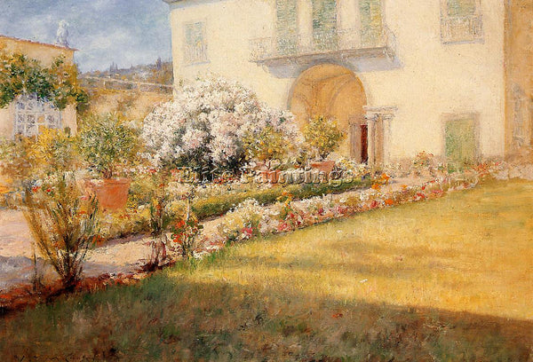 WILLIAM MERRITT CHASE FLORENTINE VILLA ARTIST PAINTING REPRODUCTION HANDMADE OIL