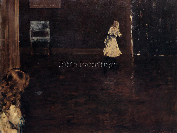 WILLIAM MERRITT CHASE HIDE AND SEEK ARTIST PAINTING REPRODUCTION HANDMADE OIL