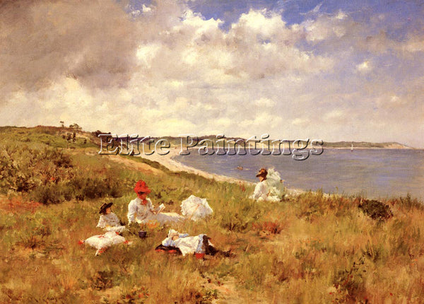 WILLIAM MERRITT CHASE IDLE HOURS ARTIST PAINTING REPRODUCTION HANDMADE OIL REPRO