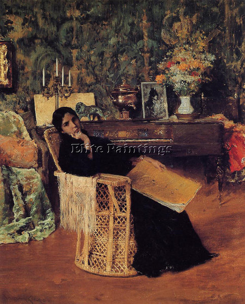 WILLIAM MERRITT CHASE IN THE STUDIO C1892 ARTIST PAINTING REPRODUCTION HANDMADE