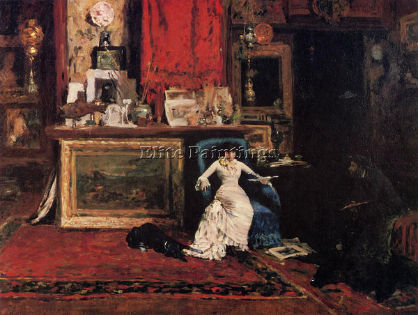 WILLIAM MERRITT CHASE INTERIOR ARTIST S STUDIO AKA TENTH STREET STUDIO PAINTING